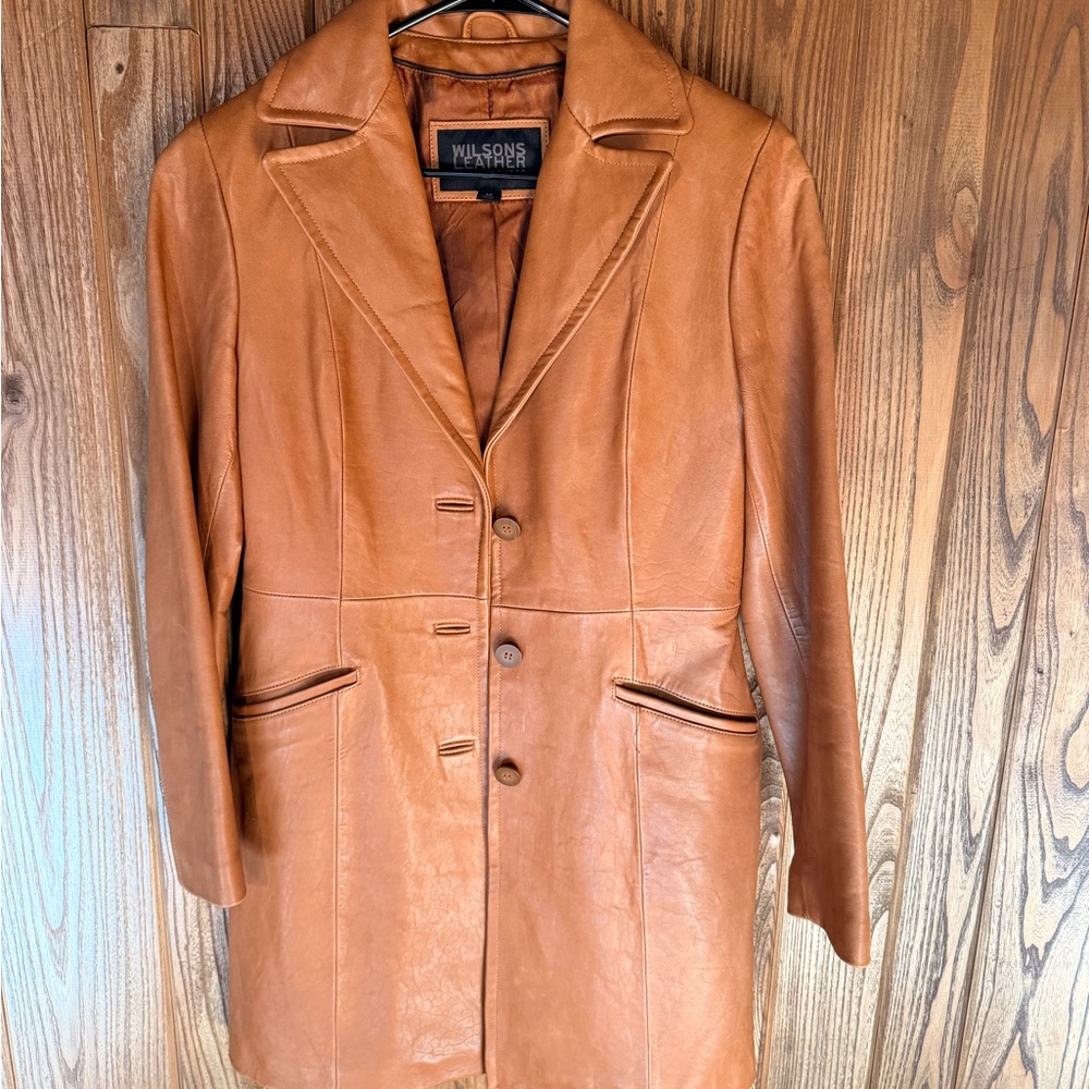 Wilsons Leather Women's Brown Leather Jacket